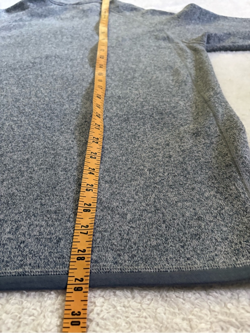 Patagonia Better Sweater Men’s Large Heather Grey Half Zip Fleece Jacket - Picture 9 of 9